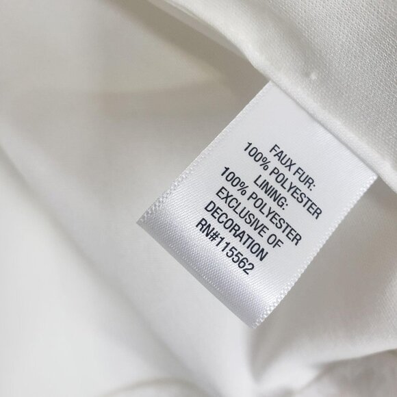 Disney Mickey Mouse Fleece Jacket Open Front Girl's Size M White - Picture 4 of 5